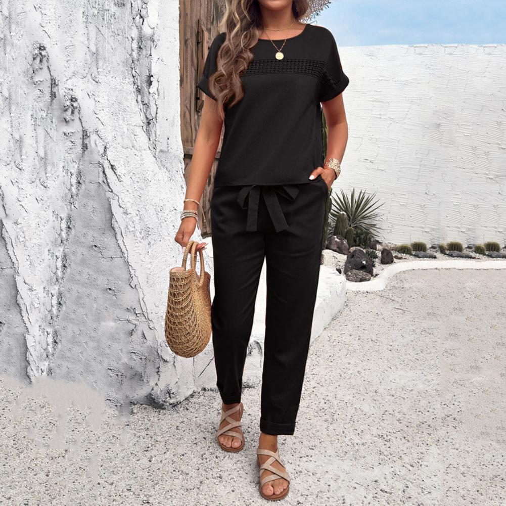 Conjunto de 2 Piezas para Muje - Short Linen Drawstring reseña y precio