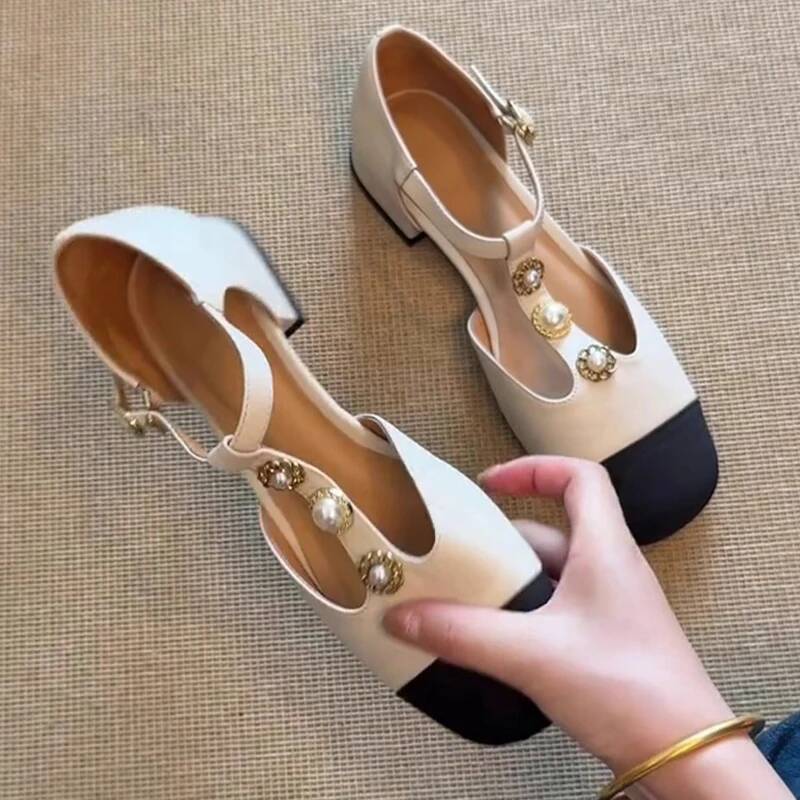 Sandalias De tacón con punta c - Casual Sandal Leather reseña y precio